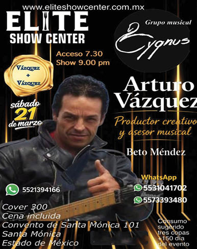 ELITE,SHOW,CENTERSABADO,21,DE,MARZOVAZQUEZ,+,VAZQUEZ5521394166,/,5531041702