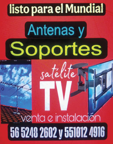 Listo,para,el,MundialANTENAS,Y SOPORTES,TV 56-5248-2602 /,55-1012-4916