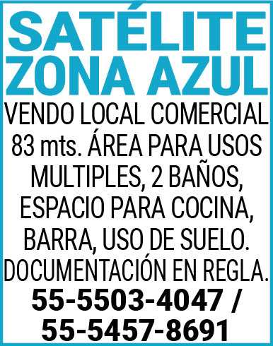 SATÉLITE ZONA,AZULVENDO,LOCAL,COMERCIAL 83,mts. AREA,PARA,USOS,MULTIPLES,2 BAÑOS,ESPACIO,PARA COCINA,BARRA, USO,DE,SUELO.,DOCUMENTACION,EN,REGLA.55-5503-4047,/,55-5457-8691