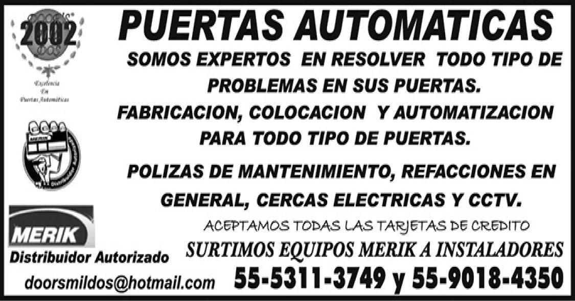 PUERTAS,AUTOMATICAS,DOORSMILDOS55-5311-3749,/ 55-9018-4350