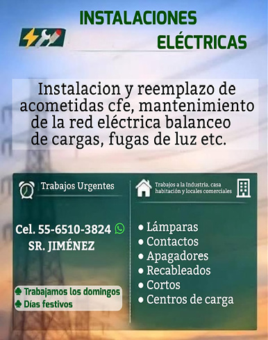 INSTALACIONES,ELECTRICAS5565103824