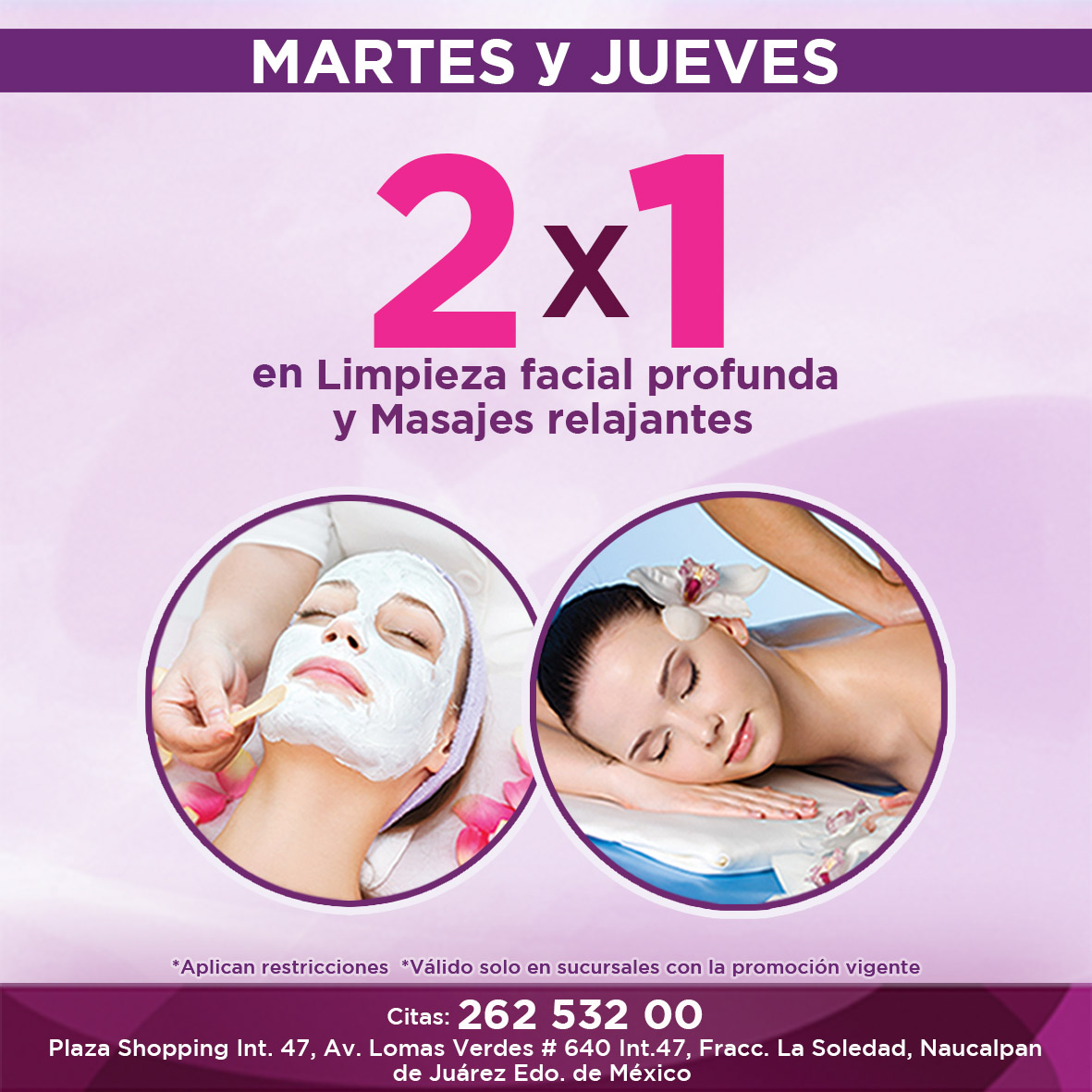 promocion masajes relajantes