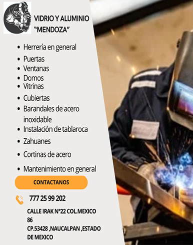 VIDRIO,Y,ALUMINIOMENDOZA7772599202